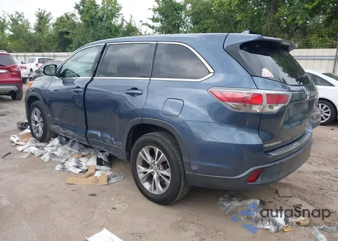 2014 Toyota Highlander Le Plus V6 z USA, uszkodzony, nr VIN 5TDZKRFH4ES032747